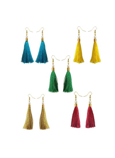 Stylish Small Tassel Earring Combo For Women